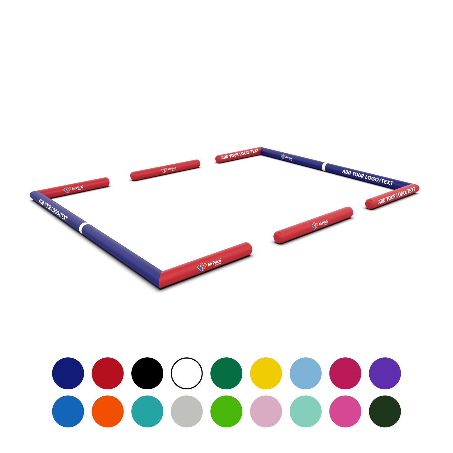 airpitch inflatable football soccer pitch field 1v1 blow up 10x7m custom funino