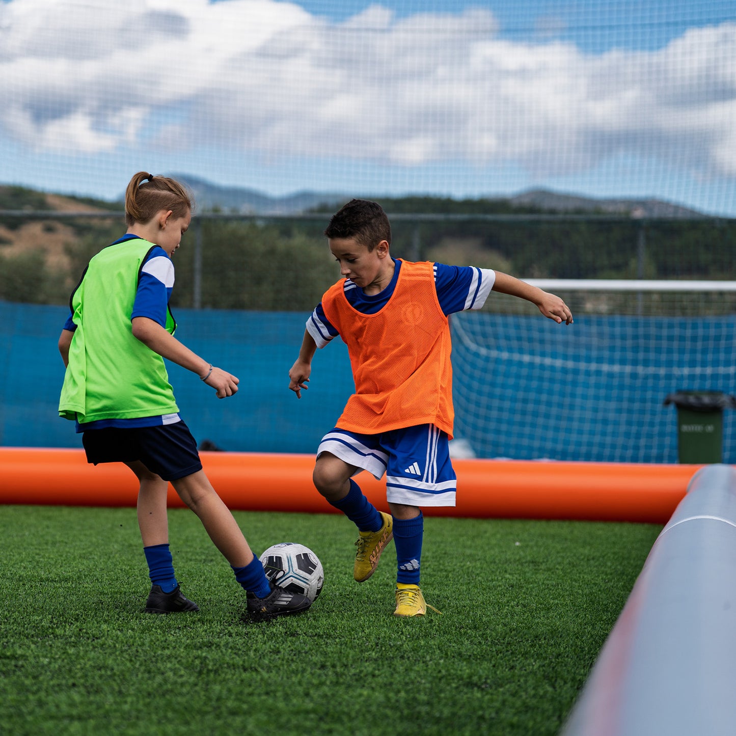 airpitch 3v3 inflatable football pitch blow up soccer field