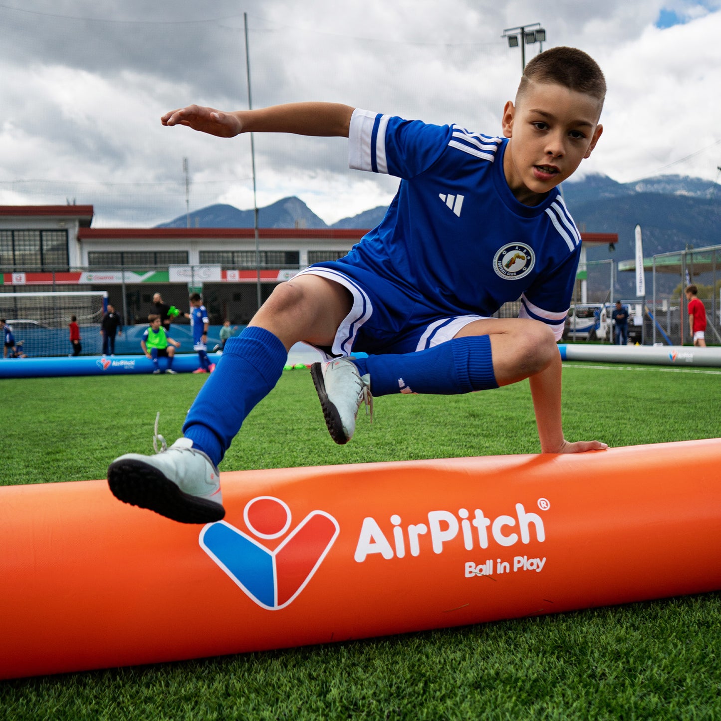 airpitch 3v3 inflatable football pitch blow up soccer field