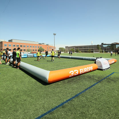 airpitch 3v3 inflatable football pitch 15x10m blow up soccer field 2
