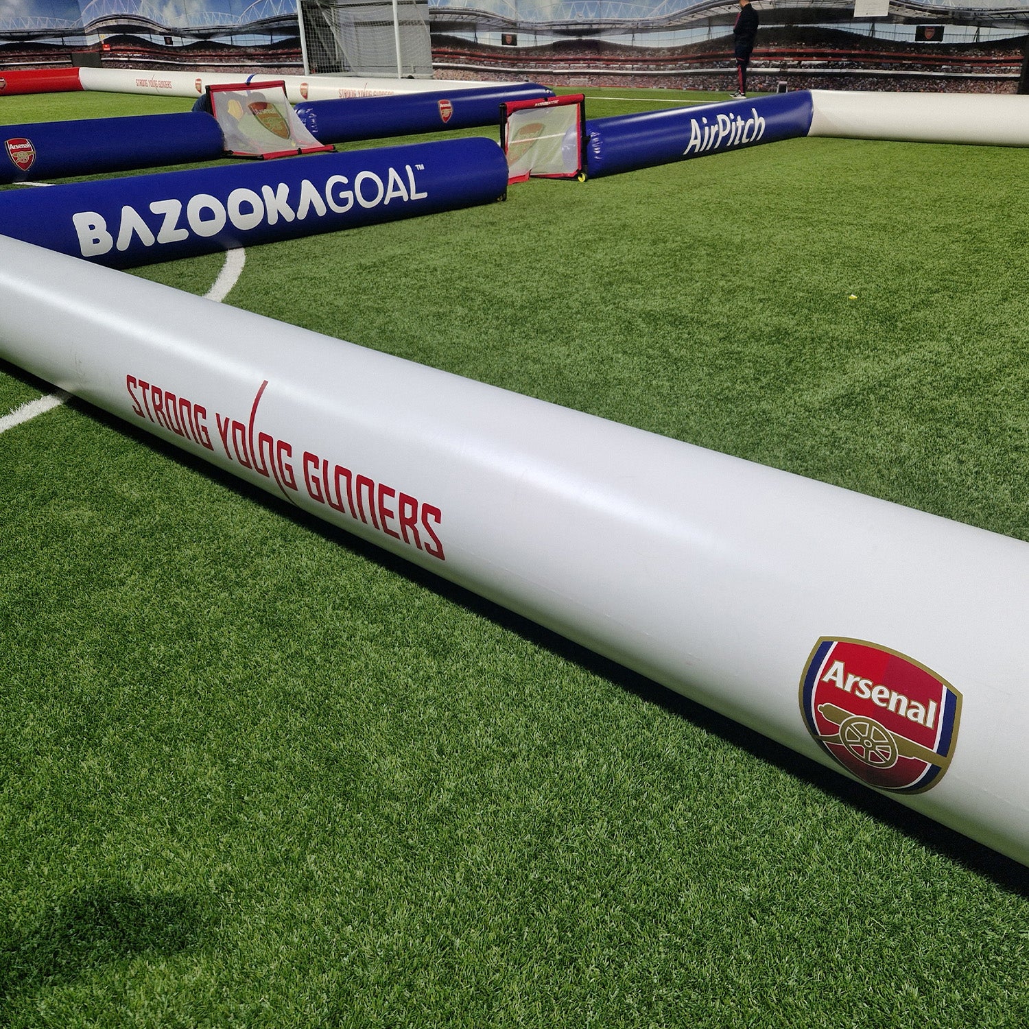 airpitch 3v3 inflatable football pitch 15x10m blow up soccer field custom arsenal