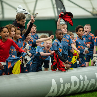 airpitch 3v3 inflatable football pitch 15x10m blow up soccer field manchester united tournament