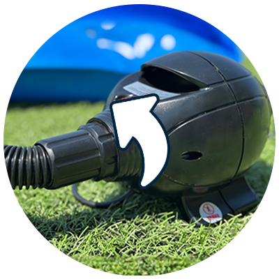 airpitch deflation instructions - step 1: turn pipe left