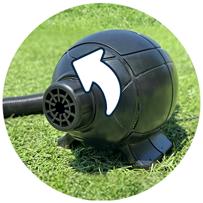 airpitch deflation instructions - step 1: remove safety cover