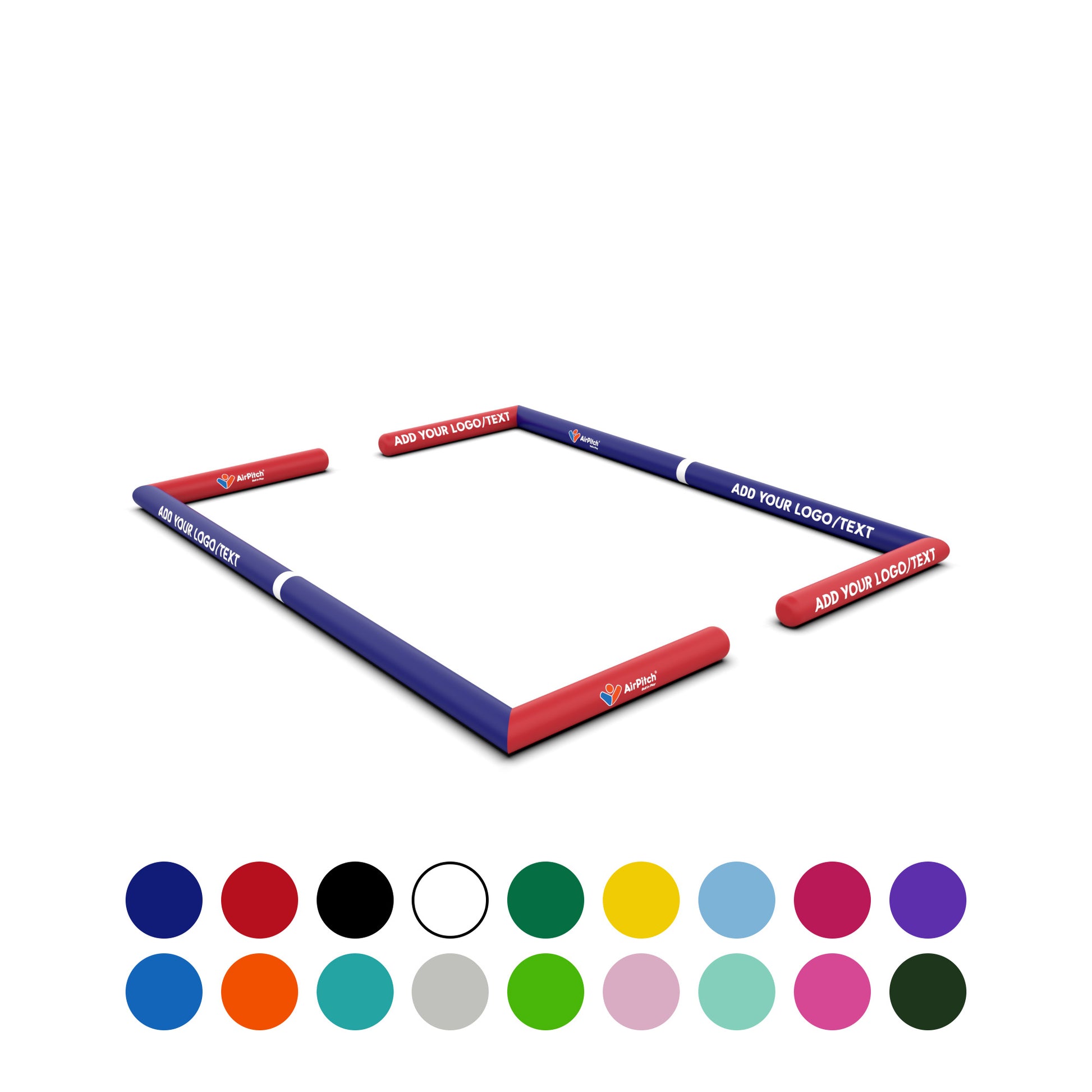 airpitch inflatable football soccer pitch field 1v1 blow up 10x7m custom