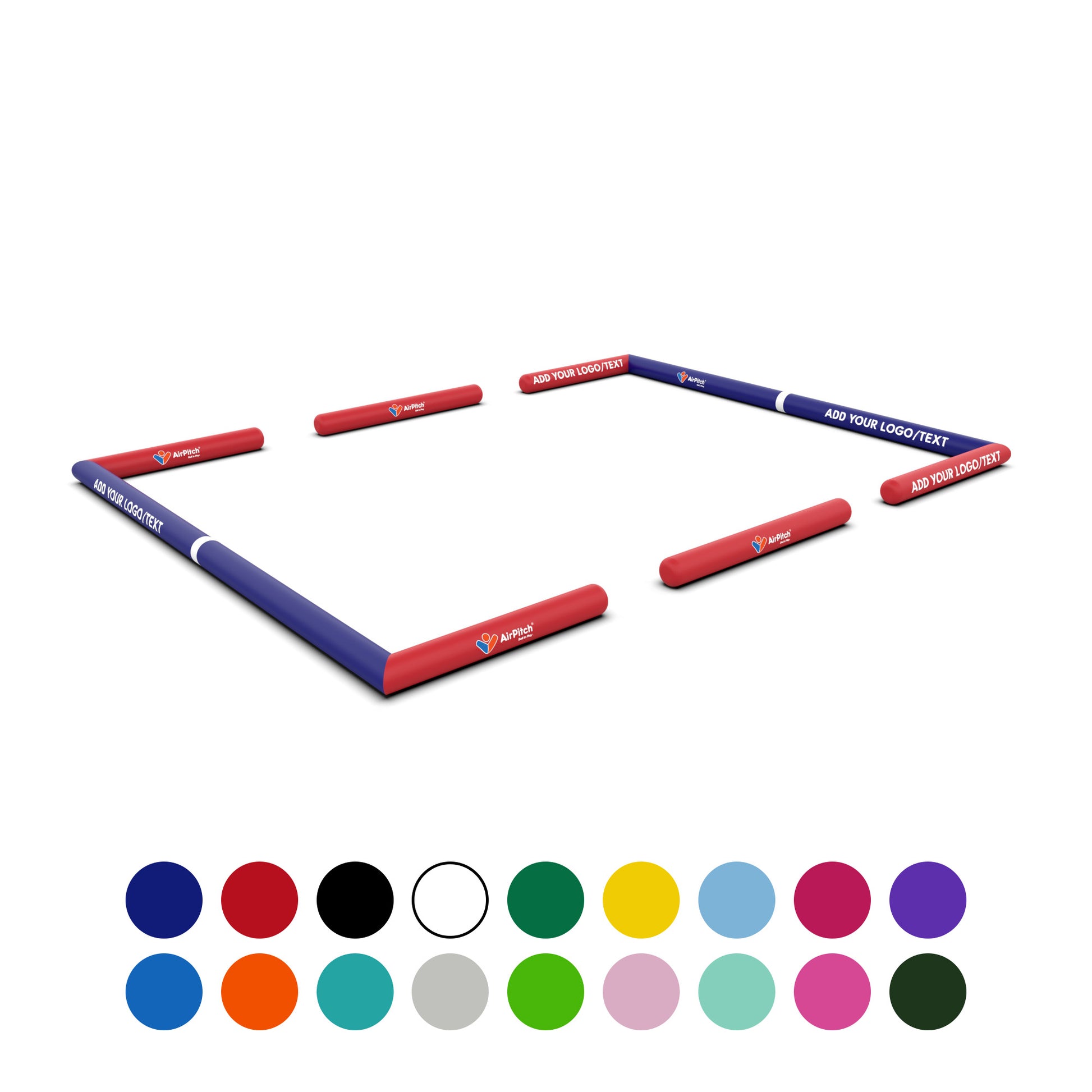 airpitch inflatable football soccer pitch field 1v1 blow up 10x7m custom funino