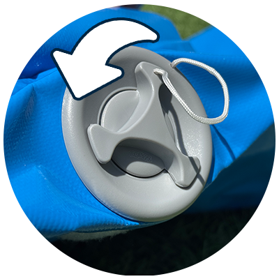 airpitch set up instructions - step 2: turn left