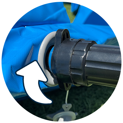 airpitch set up instructions - step 3: lock the pump pipe