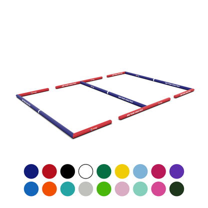 airpitch dual inflatable football soccer pitch field 3v3 blow up 15x20m custom