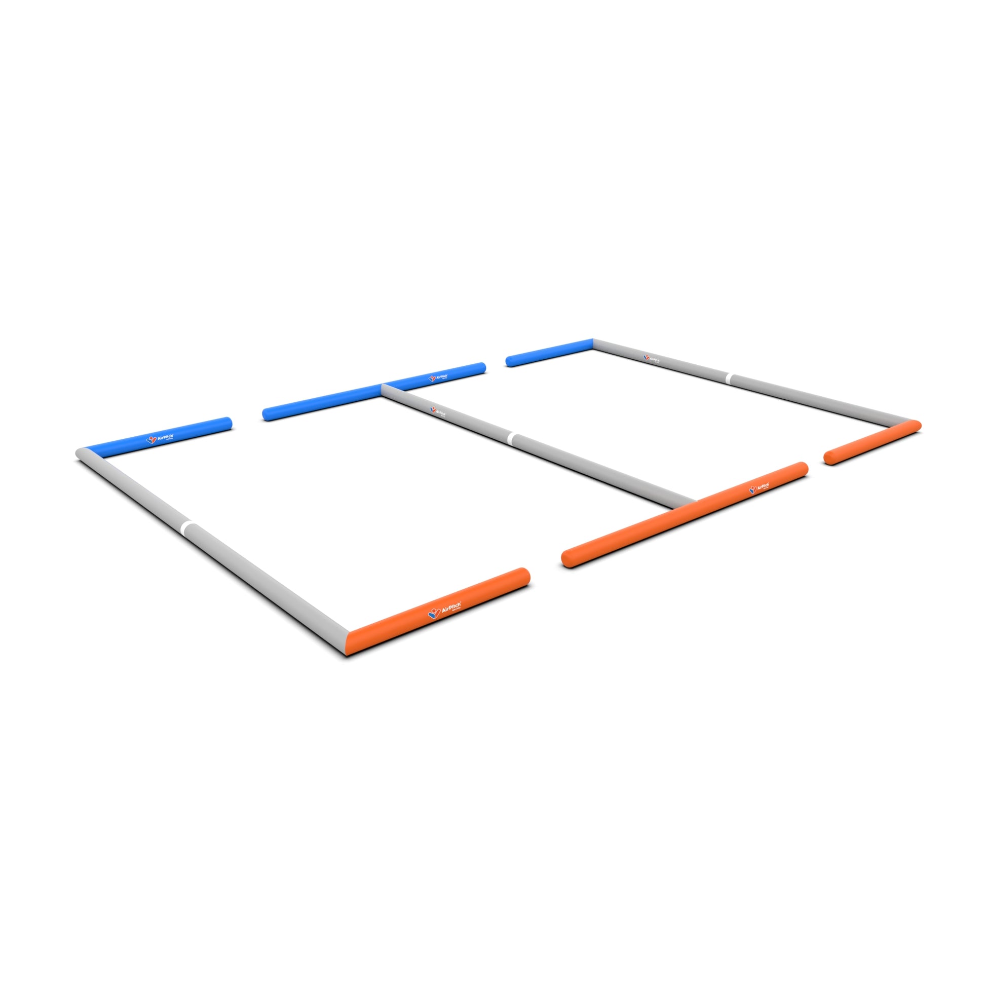 airpitch dual 3v3 inflatable football pitch blow up soccer field 