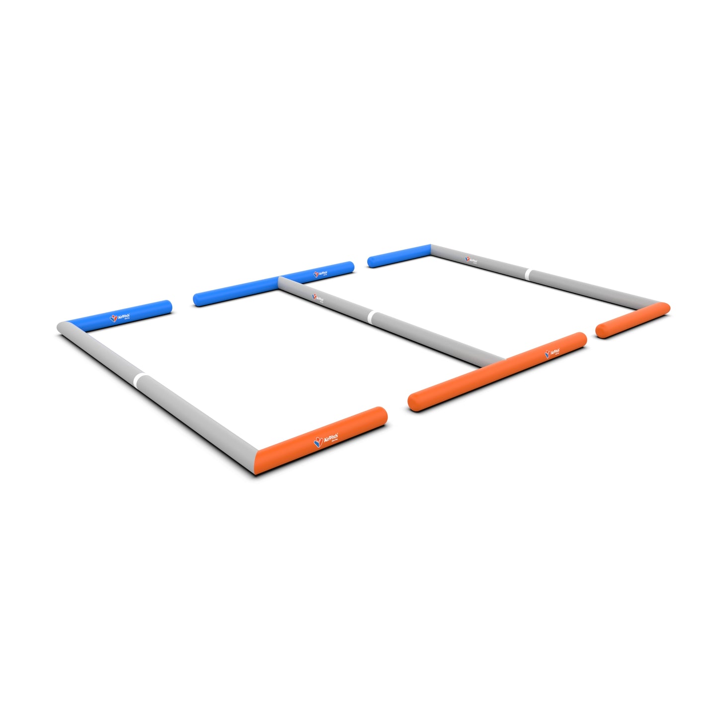 airpitch dual 3v3 pro inflatable football pitch blow up soccer field 